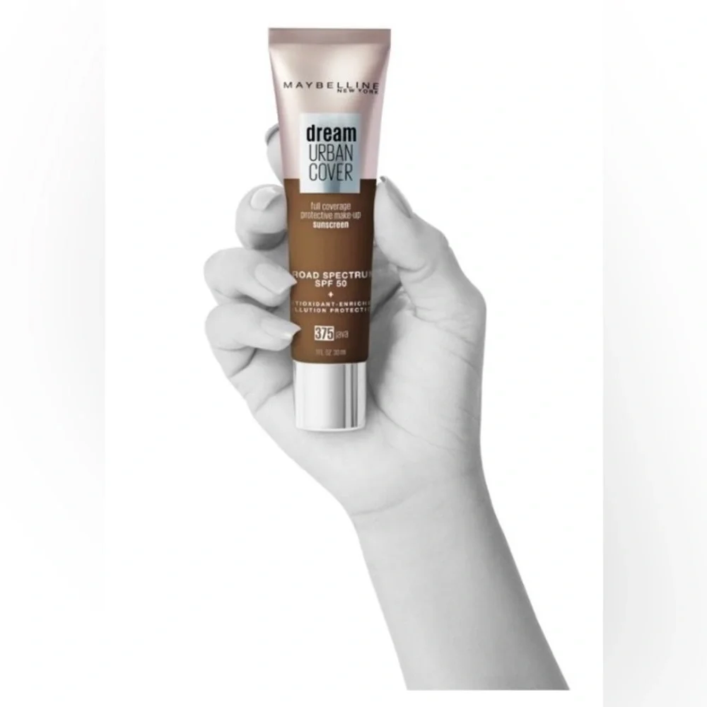 Maybelline Dream Urban Cover Flawless Coverage Foundation Makeup, SPF 50, Java
